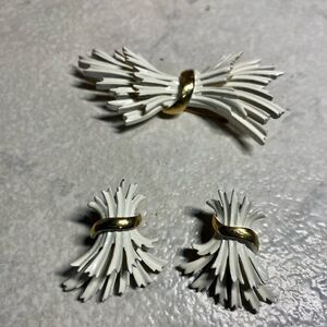 Vintage Monet Brooch & Earrings Set